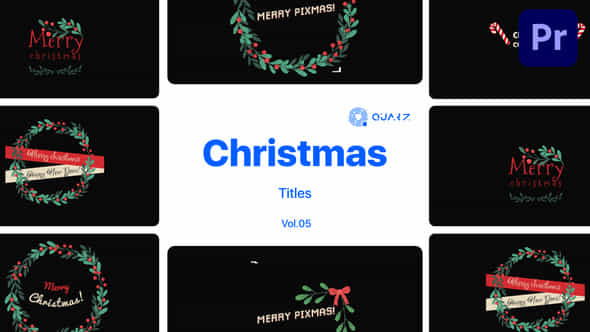 Christmas Titles For Premiere Pro Vol 05 - VideoHive 49537981