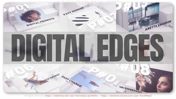 Digital Edges White - VideoHive 45157924