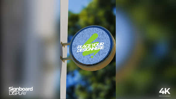 Vertical Signboard Mockup - VideoHive 59015899