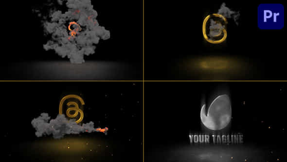 Fire And Smoke Logo Reveal Premiere Pro Mogrt - VideoHive 48661878