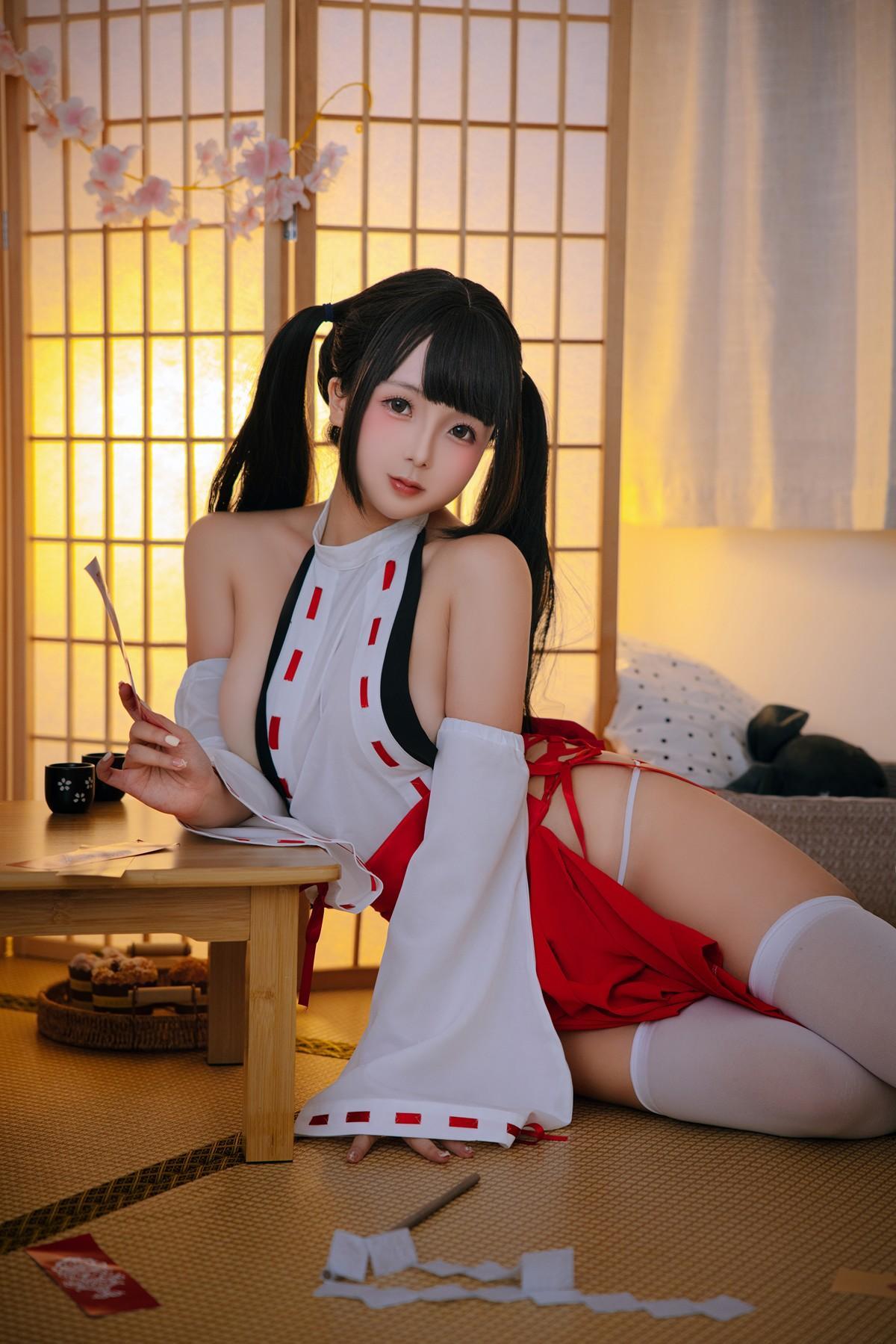 Cosplay Rinaijiao日奈娇 御币巫女 Set.01(1)