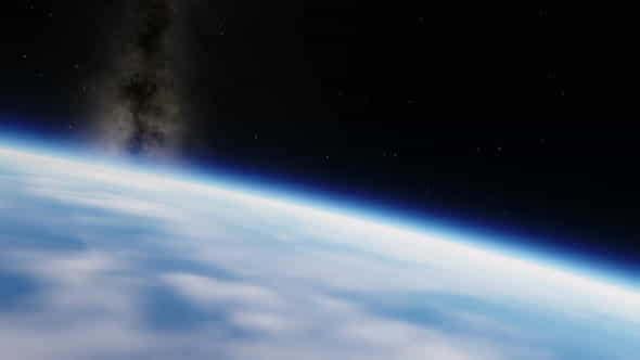 Planet Earth Flyover with Milky - VideoHive 33057115