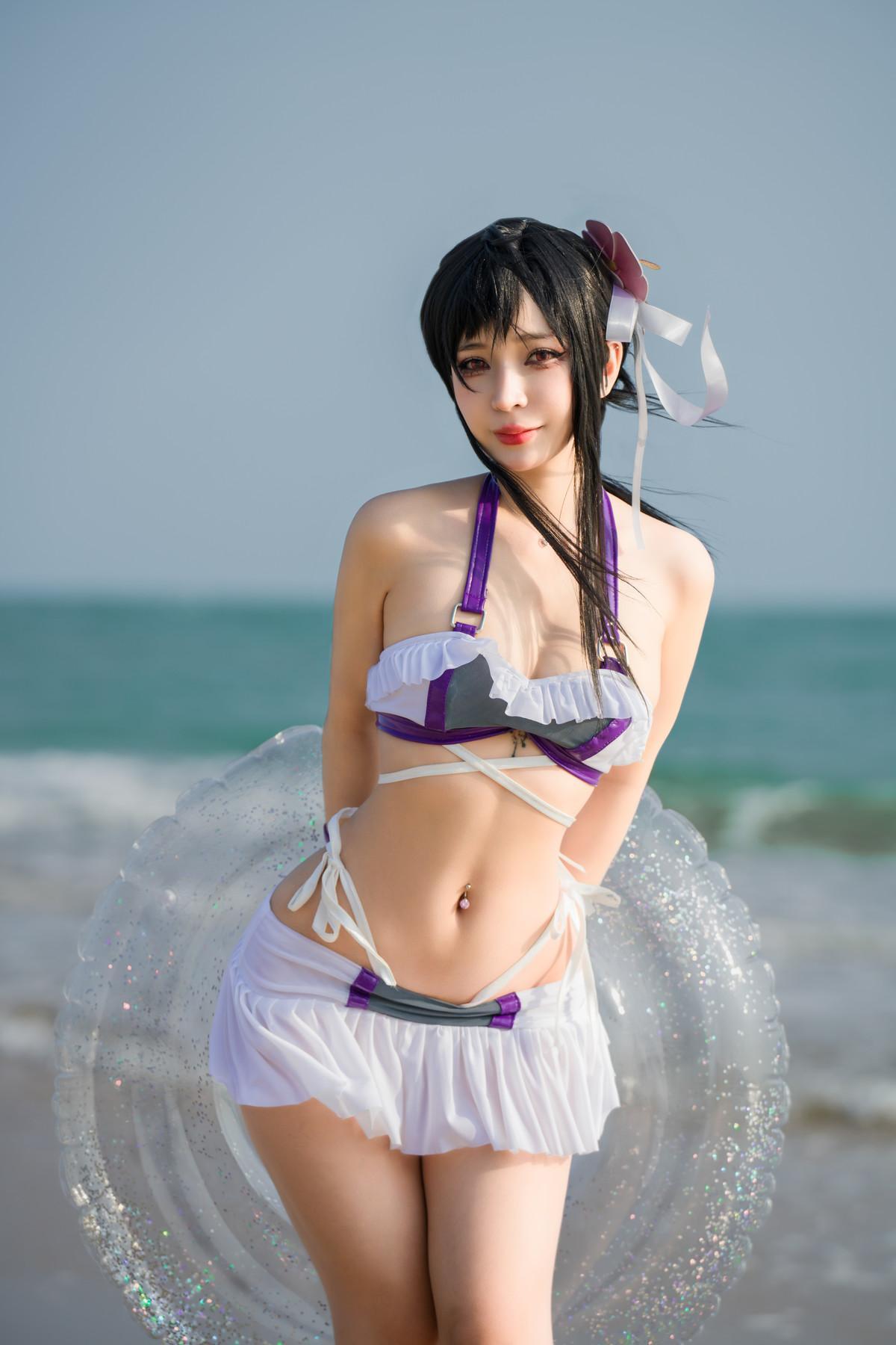 Cosplay Umeko.J Tifa Swimsuit Set.02(4)