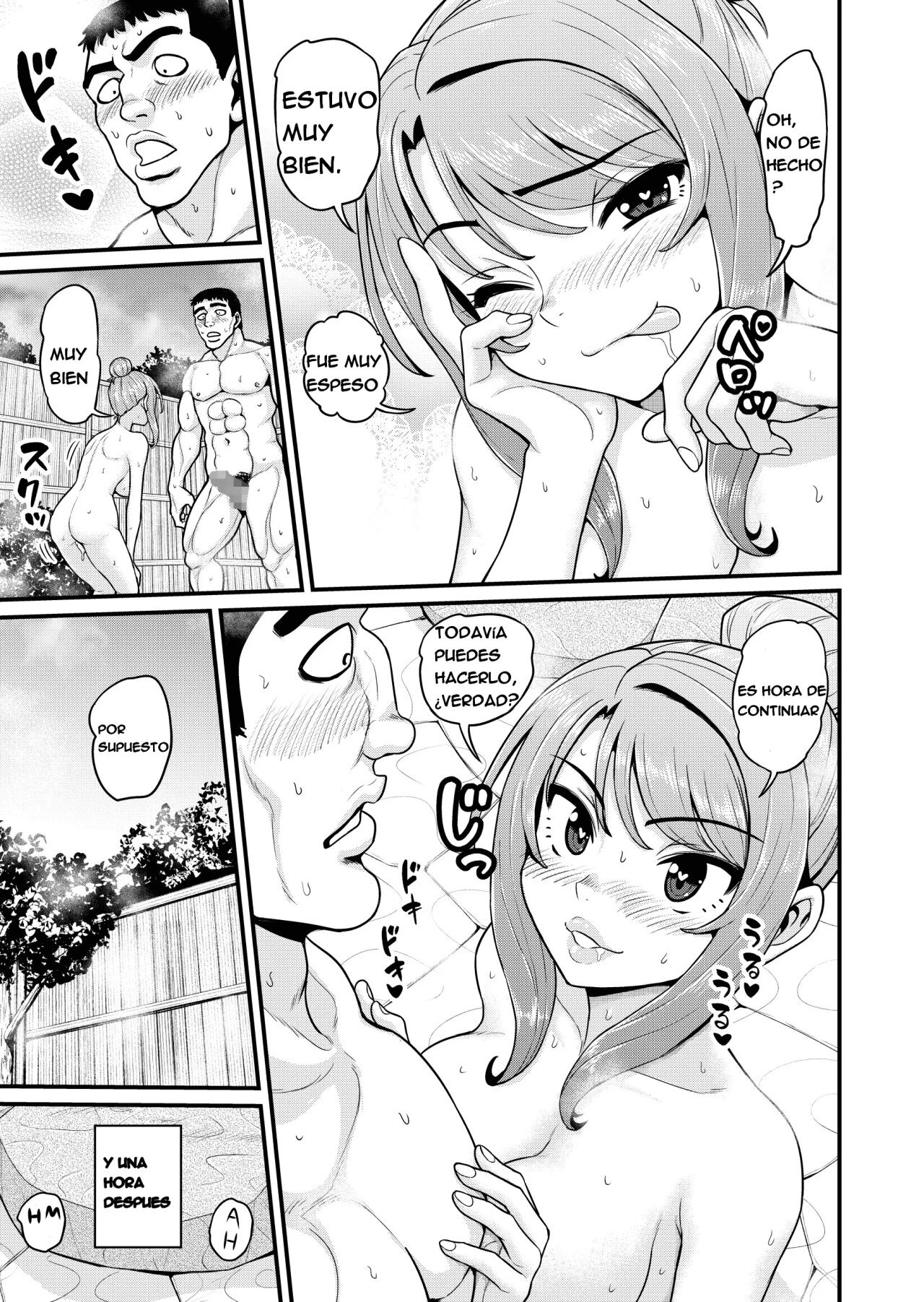 [Chimamire Yashiki (Gachonjirou)] Game Tomodachi no Onnanoko to Onsen Ryokou de Yaru Hanashi NTRver. [Spanish]
