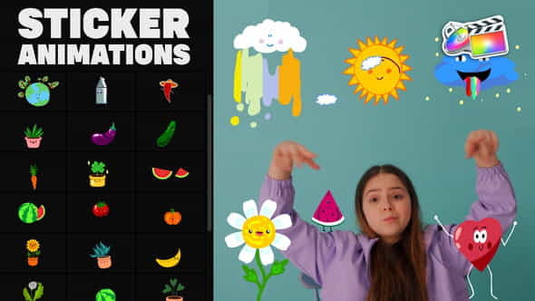 Nature Emoji Stickers Animations | - VideoHive 34441635