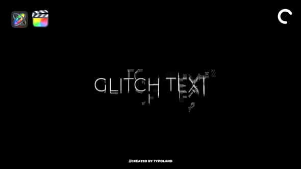 Glitch Text Animations - VideoHive 32744027