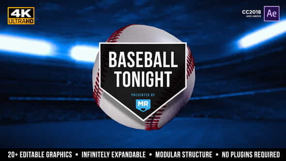 Baseball Tonight Graphics Package - VideoHive 21981457