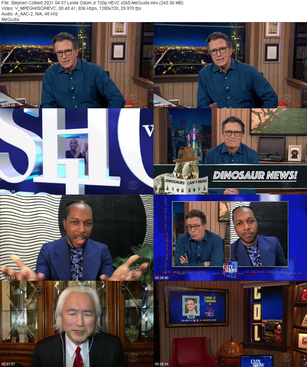 Stephen Colbert 2021 04 07 Leslie Odom Jr 720p HEVC x265