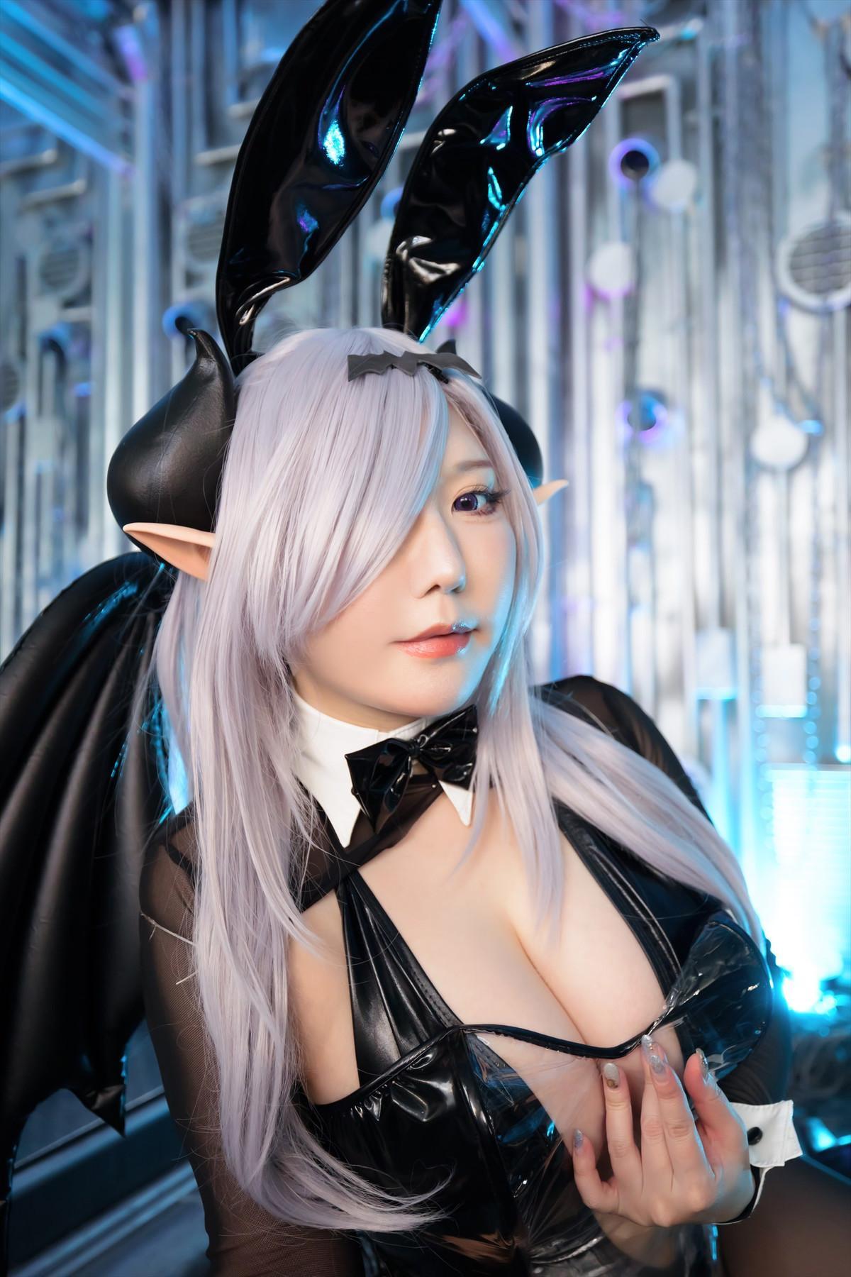 Cosplay SAKUサク See-through Bunny Succubus Set.03(32)