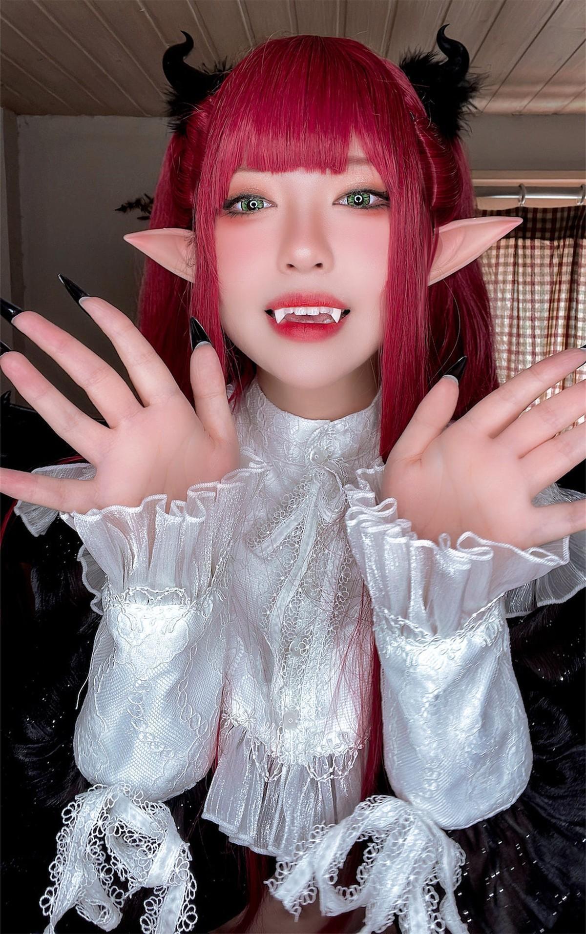 Cosplay 半半子Banbanko 小恶魔利兹(40)